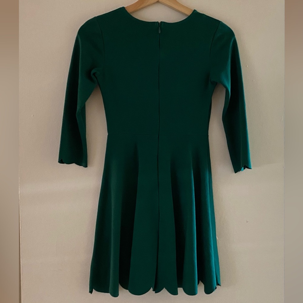 Lulu's Green Long Sleeve Dress with flared cut - Picture 3 of 5